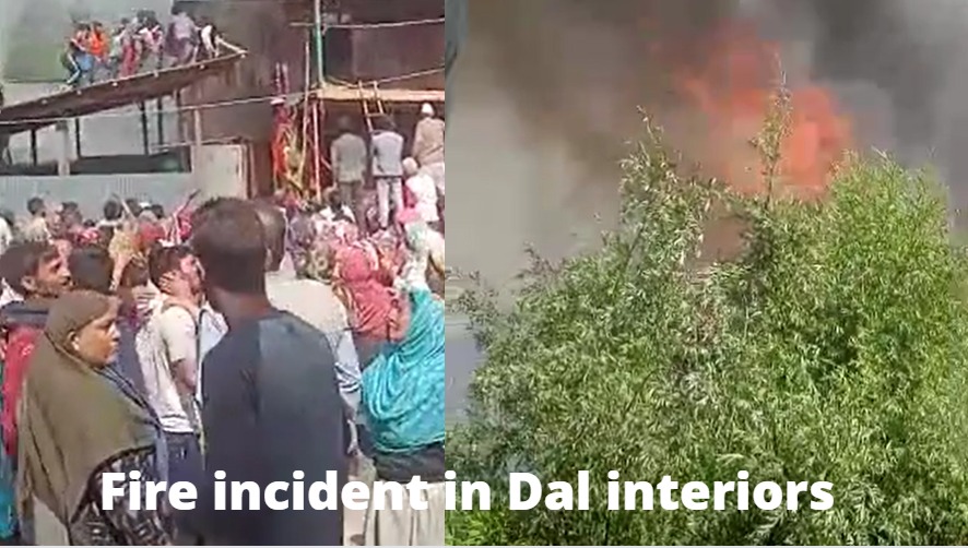'After fire incidents in the interiors of Dal Lake, Dal dwellers demand transfer of incumbent Vice Chairman'
